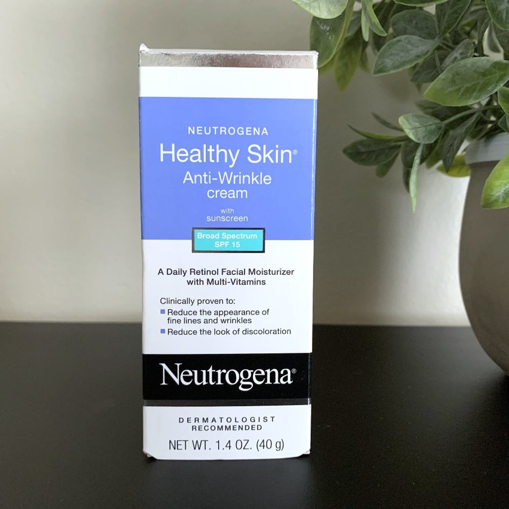 Neutrogena Healthy Skin ANTI WRINKLE CREAM w Sunscreen 1.4 oz SPF 15 Exp 08/22
